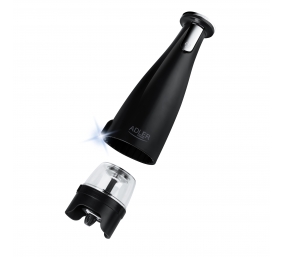 Adler | Electric Salt and pepper grinder | AD 4449b | Grinder | 7 W | Housing material ABS plastic | Lithium | Mills with ceramic querns; Charging light; Auto power off after: 3 minutes; Fully charged for 120 minutes of continuous use; Charging time: 2.5 
