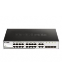 D-LINK DGS-1210-20, Gigabit Smart Switch with 16 10/100/1000Base-T ports and 4 Gigabit MiniGBIC (SFP) ports, 802.3x Flow Control, 802.3ad Link Aggregation, 802.1Q VLAN, 802.1p Priority Queues, Port mirroring,, Jumbo Frame support, 802.1D STP, ACL, LLDP, C