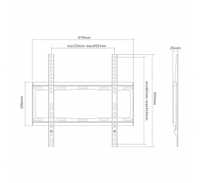 Sunne | Wall mount | 32-55-EF | Fixed | 32-55 " | Maximum weight (capacity) 40 kg | Black