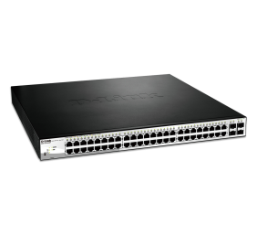 D-Link | Switch | DGS-1210-52MP | Web Management | Rack mountable | Gigabit Ethernet (copper) ports quantity 48 | SFP ports quantity 4 | Power over Ethernet (PoE) ports quantity 40 | PoE/Poe+ ports quantity 8 | Power supply type Single | 24 month(s)