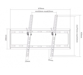 Sunne | Wall mount | 37-70-ET | Tilt | 37-70 " | Maximum weight (capacity) 35 kg | Black