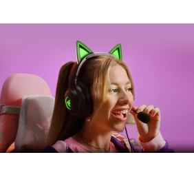 Razer Kraken Kitty V2 Laidinės žaidimų ausinės, Juoda