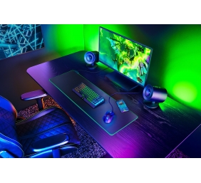 Razer Nommo V2 Full Range 2.1 PC Žaidimų garso kolonėlės, Juoda