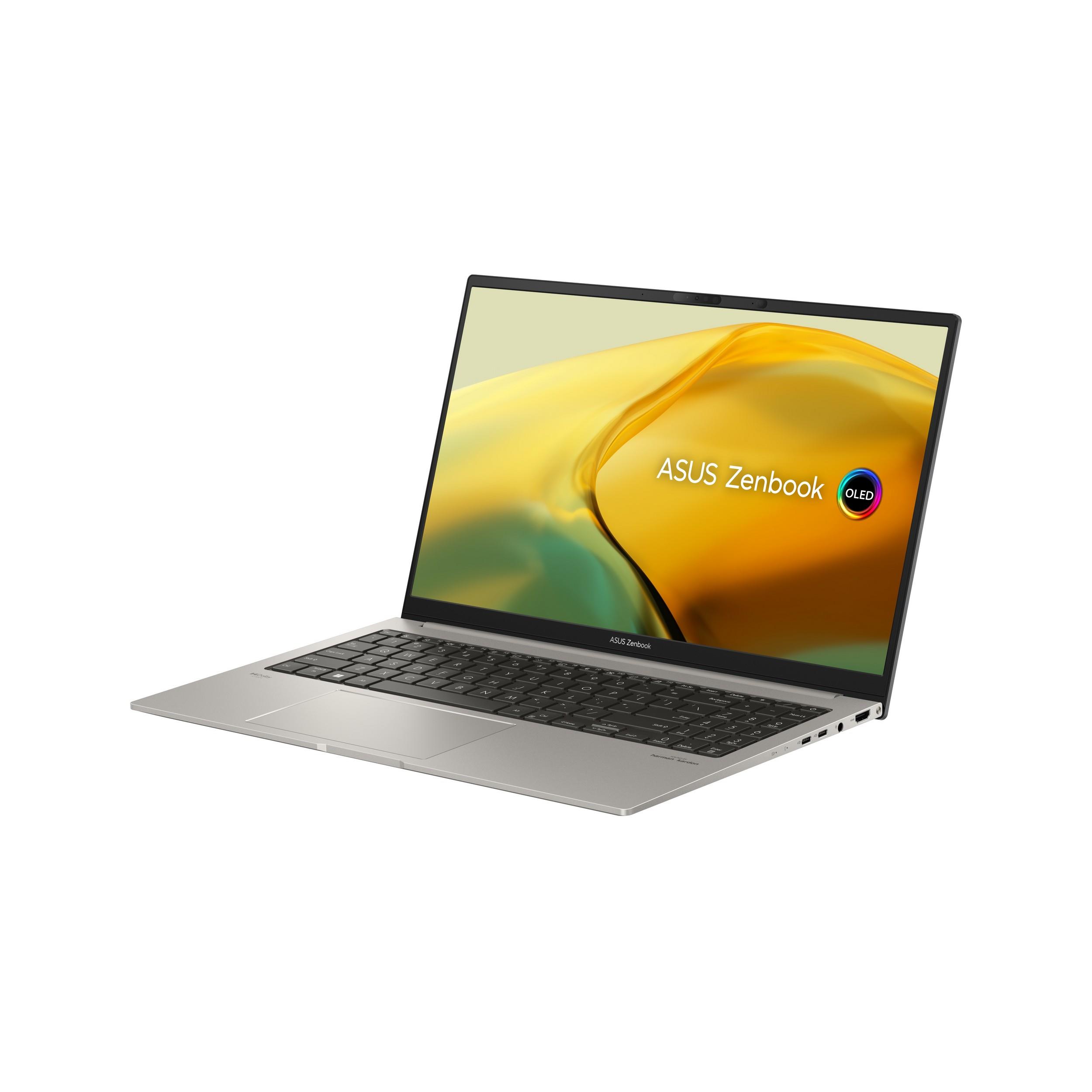 Asus Zenbook 15 UM3504DA-MA194W2IMA Basalt Grey 15.6 " OLED 2.8K Glossy AMD Ryzen 7 7735U 16 GB LPDDR5 on board SSD 512 GB AMD Radeon Graphics Windows 11 Home 802.11ax Bluetooth version 5.0 Keyboard language English Keyboard backlit Warranty 24 month(s) B