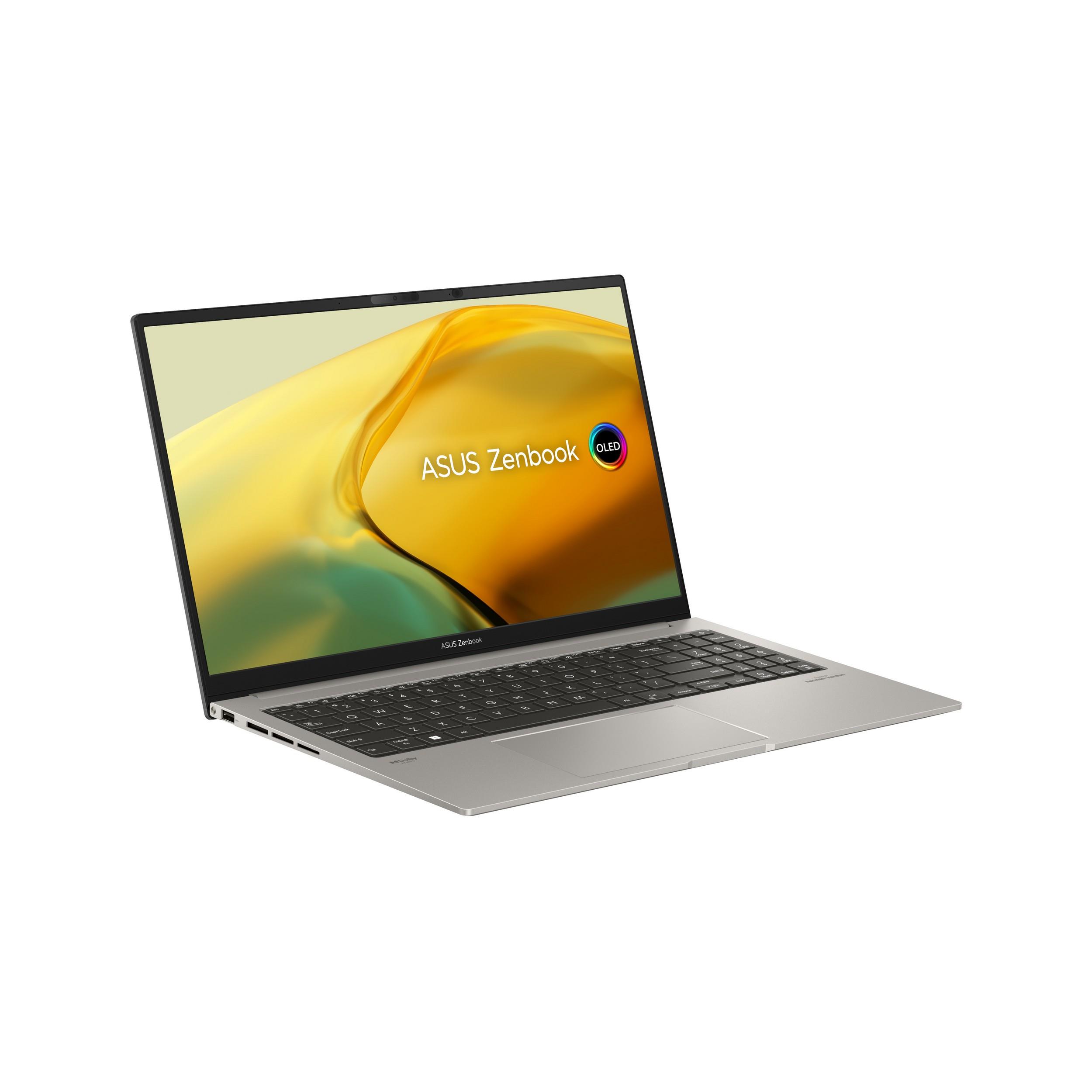 Asus Zenbook 15 UM3504DA-MA194W2IMA Basalt Grey 15.6 " OLED 2.8K Glossy AMD Ryzen 7 7735U 16 GB LPDDR5 on board SSD 512 GB AMD Radeon Graphics Windows 11 Home 802.11ax Bluetooth version 5.0 Keyboard language English Keyboard backlit Warranty 24 month(s) B