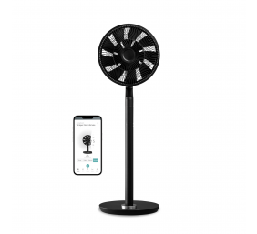 Duux | Fan | Whisper Flex Ultimate Smart | Stand Fan | Black | Diameter 34 cm | Number of speeds 30 | Oscillation | 3-26 W | Remote control