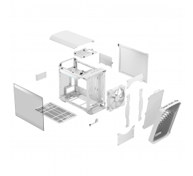 Fractal Design | Torrent Nano RGB White TG clear tint | Side window | White TG clear tint | Power supply included No | ATX