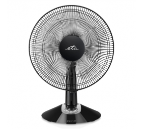 ETA | Zefir ETA160790010 | Table Fan | Black | Diameter 30 cm | Number of speeds 3 | Oscillation | 45 W