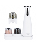 Adler | Electric Salt and pepper grinder | AD 4449w | Grinder | 7 W | Housing material ABS plastic | Lithium | Mills with ceramic querns; Charging light; Auto power off after: 3 minutes; Fully charged for 120 minutes of continuous use; Charging time: 2.5 