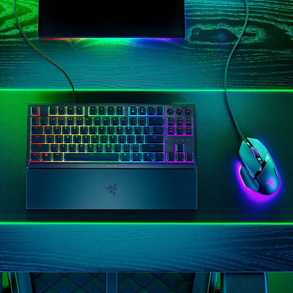 Razer | Ornata V3 Tenkeyless | Gaming Keyboard | Wired | Cyrillic | Black