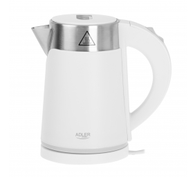 Adler | Kettle | AD 1372 | Electric | 800 W | 0.6 L | Plastic/Stainless steel | 360° rotational base | White