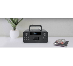 Muse | Portable CD Radio Cassette Recorder With Bluetooth | M-182 DB | AUX in | Black