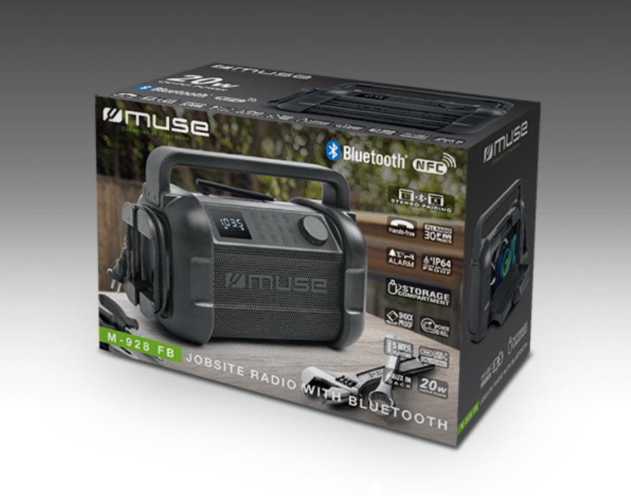 Muse | M-928 FB | Radio Speaker | Waterproof | Bluetooth | Black | Portable | Wireless connection