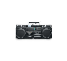 Muse | Ghetto Blasters | M-380 GB | AUX in | Bluetooth | Cassette deck | CD player | Black
