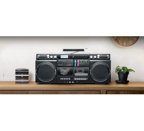 Muse | Ghetto Blasters | M-380 GB | AUX in | Bluetooth | Cassette deck | CD player | Black