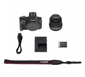 Canon | EOS R100 Mirrorless Camera + RF-S 18-45mm F4.5-6.3 IS STM Lens | 6052C013 | Megapixel 24.1 MP | ISO sensitivity (max) 12800 | Display diagonal 3.0 " | Wi-Fi | Automatic, manual | CMOS | Black