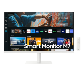 Samsung | Smart Monitor | LS32CM703UUXDU | 32 " | VA | 4K | 3840 x 2160 | 16:9 | 4 ms | 300 cd/m² | White | HDMI ports quantity 2 | 60 Hz