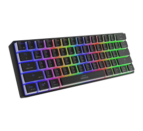 Genesis | THOR 660 RGB | Mechanical Gaming Keyboard | RGB LED light | US | Black | Wireless | Bluetooth | USB Type-C | 588 g | Gateron Brown