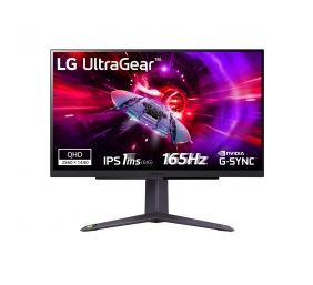 LG | UltraGear QHD Gaming Monitor | 27GR75Q-B | 27 " | IPS | QHD | 16:9 | 165 Hz | 1 ms | 2560 x 1440 | HDMI ports quantity 2