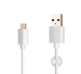 Fixed | Data And Charging Cable With USB/USB-C Connectors | White