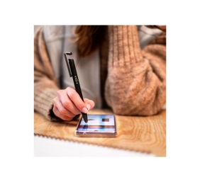 Fixed | Pen With Stylus and Stand | 3 in 1 | Pencil | Stylus for capacitive displays; Stand for phones and tablets | Black