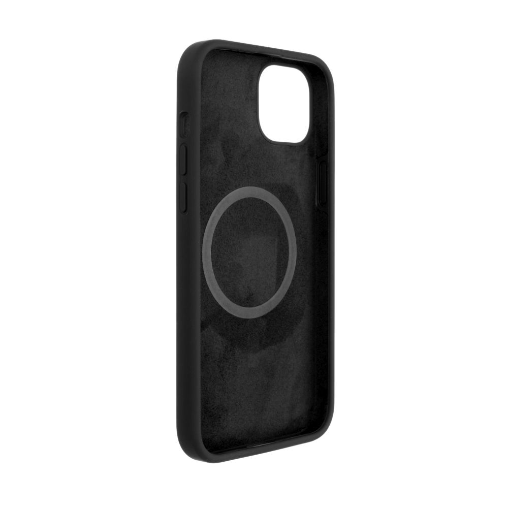 Fixed | MagFlow with MagSafe support | Back cover | Apple | iPhone 14 Plus | Liquid silicon | Black