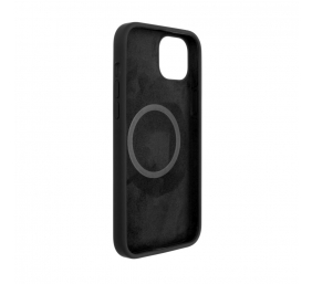 Fixed | MagFlow with MagSafe support | Back cover | Apple | iPhone 14 Plus | Liquid silicon | Black