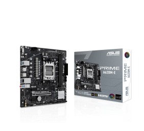 Asus | PRIME A620M-E | Processor family AMD | Processor socket AM5 | DDR5 DIMM | Memory slots 2 | Supported hard disk drive interfaces SATA, M.2 | Number of SATA connectors 4 | Chipset AMD A620 | Micro-ATX