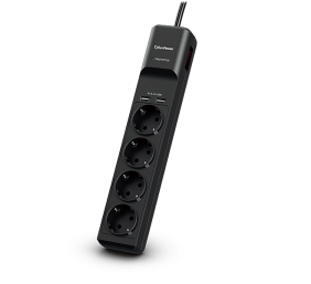 CyberPower | P0420SUD0-DE Surge Protectors | Black