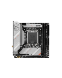 MSI | MPG B760I EDGE WIFI | Processor family Intel | Processor socket  LGA1700 | DDR5 DIMM | Memory slots 2 | Supported hard disk drive interfaces SATA, M.2 | Number of SATA connectors 4 | Chipset Intel B760 | Mini-ITX