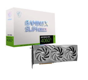 MSI | GeForce RTX 4060 Ti GAMING X SLIM WHITE | NVIDIA | 16 GB | GeForce RTX 4060 Ti | GDDR6 | HDMI ports quantity 1 | PCI Express Gen 4 | Memory clock speed 18000 MHz