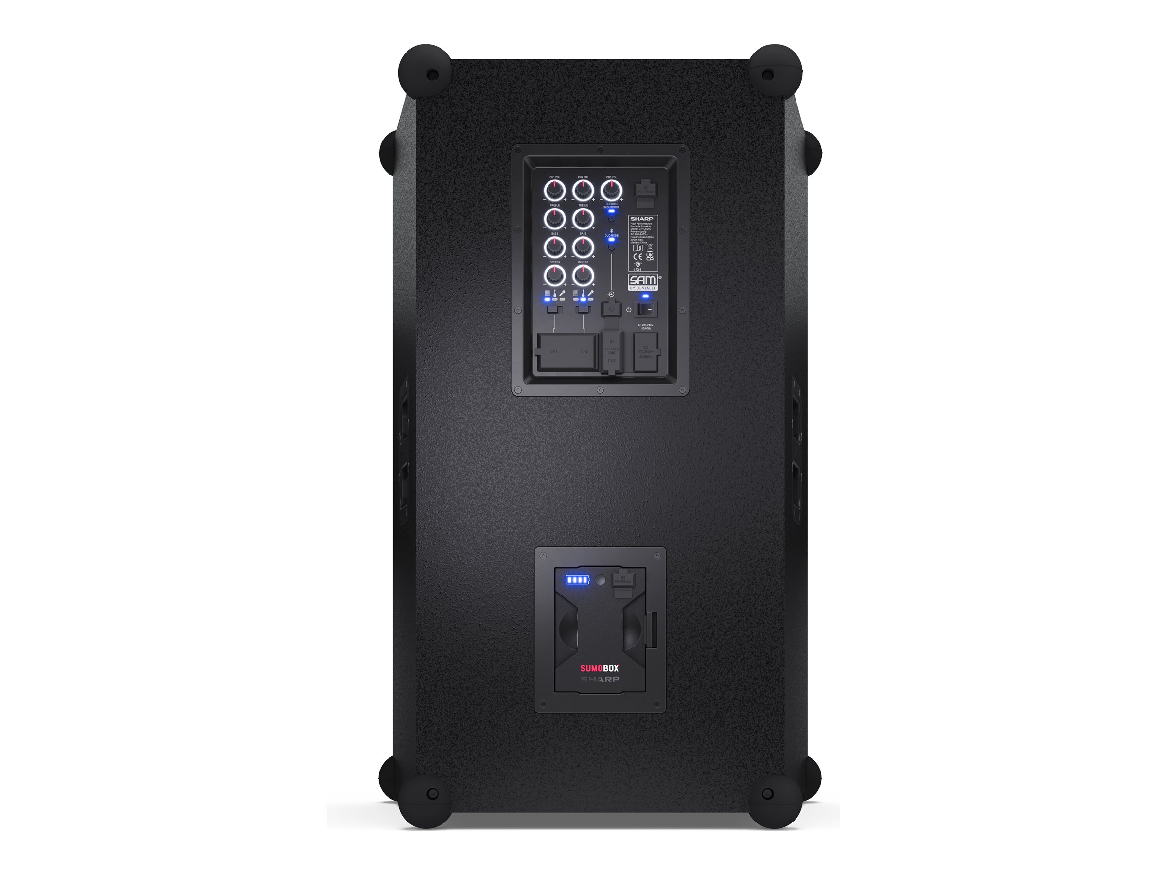 Sharp SumoBox CP-LS200 High Performance Portable Speaker | Sharp | Portable Speaker | SUMOBOX Pro CP-LS200 High Performance | 200 W | Waterproof | Bluetooth | Black | Portable | Wireless connection