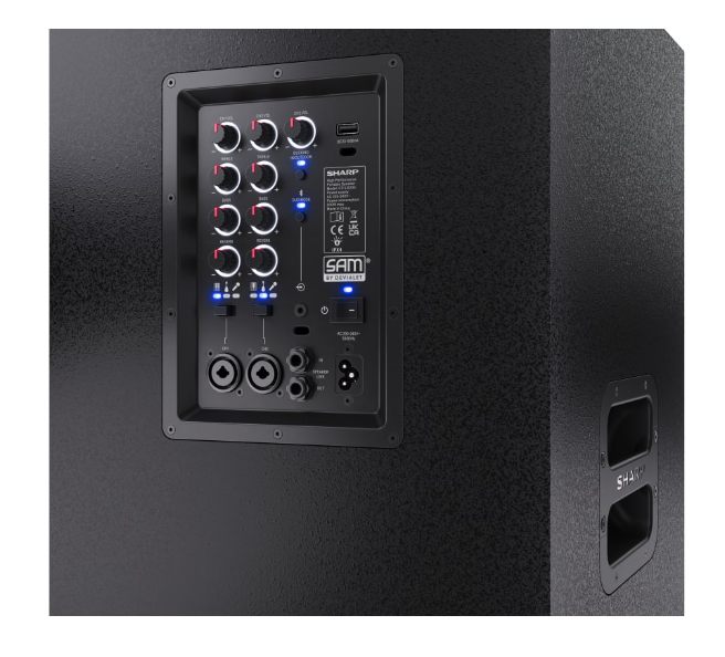 Sharp SumoBox CP-LS200 High Performance Portable Speaker | Sharp | Portable Speaker | SUMOBOX Pro CP-LS200 High Performance | 200 W | Waterproof | Bluetooth | Black | Portable | Wireless connection