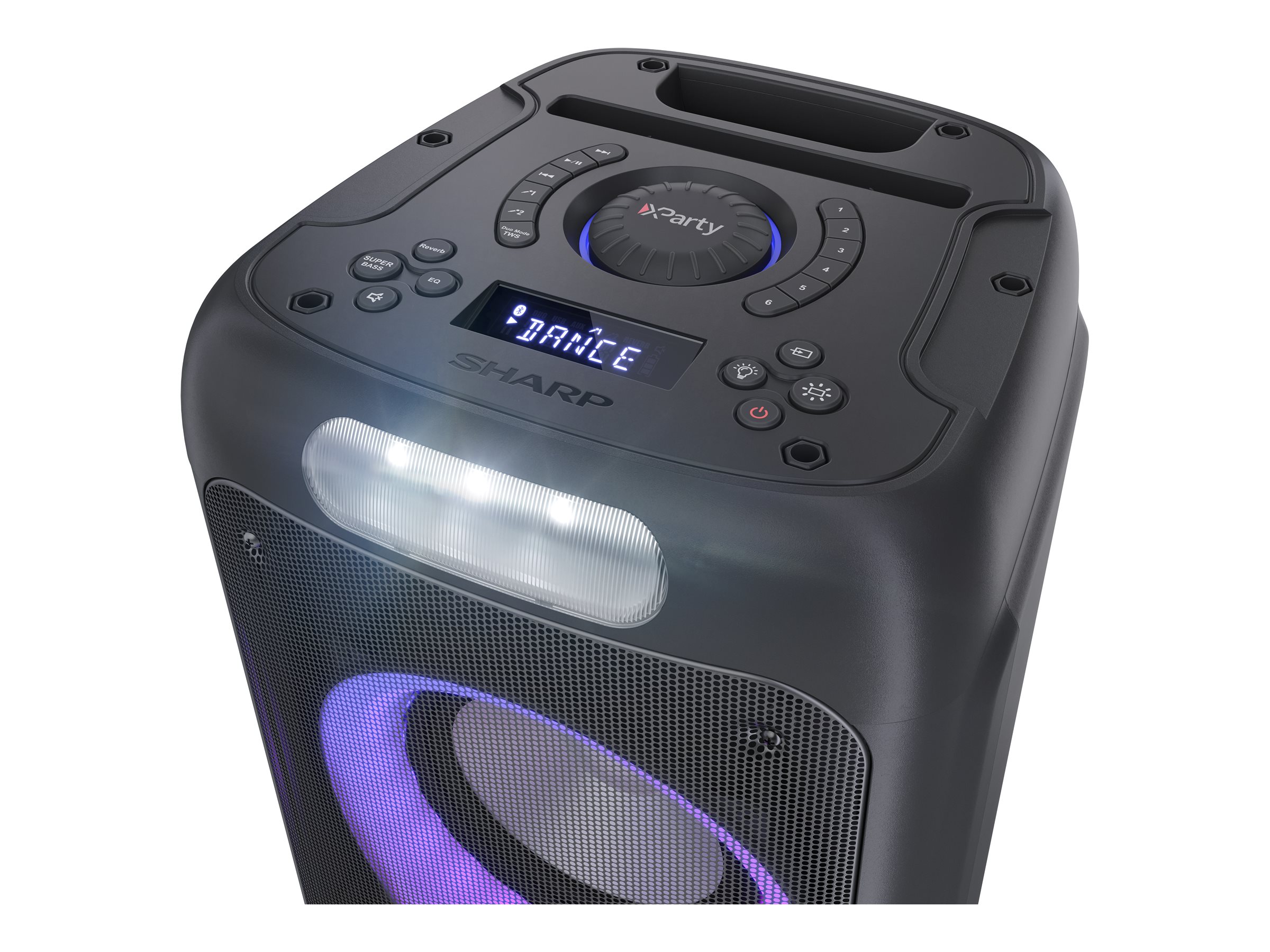Sharp PS-949 Party Speaker with Built-in Battery | Sharp | Party Speaker | PS-949 XParty Street Beat | 132 W | Waterproof | Bluetooth | Black | Portable | Wireless connection