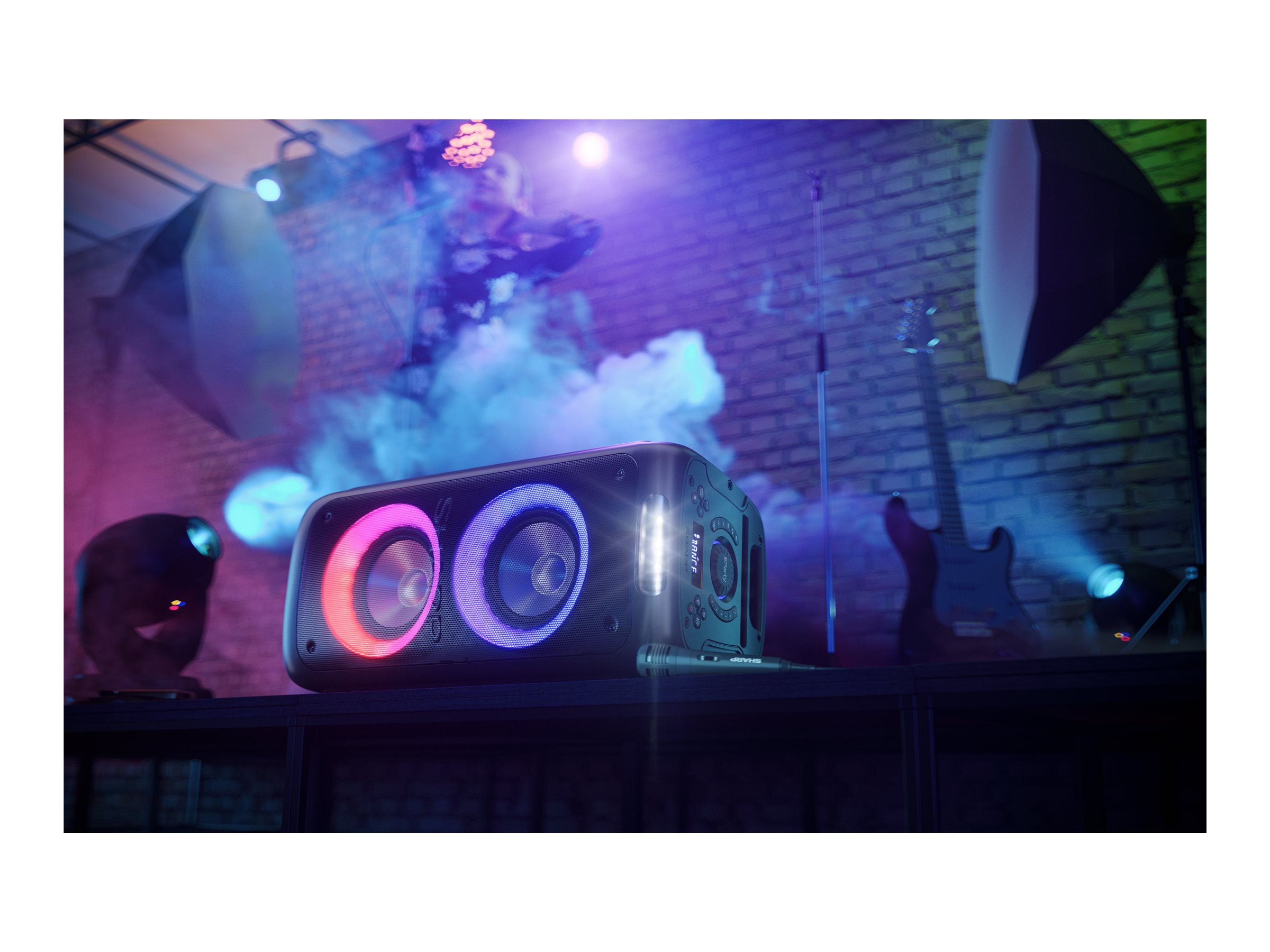 Sharp PS-949 Party Speaker with Built-in Battery | Sharp | Party Speaker | PS-949 XParty Street Beat | 132 W | Waterproof | Bluetooth | Black | Portable | Wireless connection