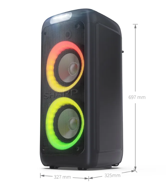 Sharp PS-949 Party Speaker with Built-in Battery | Sharp | Party Speaker | PS-949 XParty Street Beat | 132 W | Waterproof | Bluetooth | Black | Portable | Wireless connection