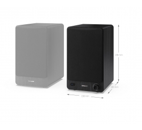 Sharp CP-SS30 Bookshelf Speakers, Black | Sharp | Speakers | CP-SS30(BK) Bookshelf | 60 W | Bluetooth | Black | Wireless connection