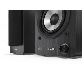 Sharp CP-SS30 Bookshelf Speakers, Black | Sharp | Speakers | CP-SS30(BK) Bookshelf | 60 W | Bluetooth | Black | Wireless connection