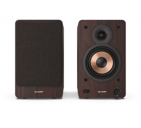 Sharp CP-SS30 Bookshelf Speakers, Brown | Sharp | Speakers | CP-SS30(BR) Bookshelf | 60 W | Bluetooth | Brown | Wireless connection