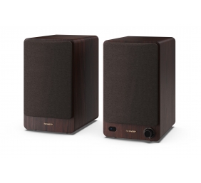 Sharp CP-SS30 Bookshelf Speakers, Brown | Sharp | Speakers | CP-SS30(BR) Bookshelf | 60 W | Bluetooth | Brown | Wireless connection