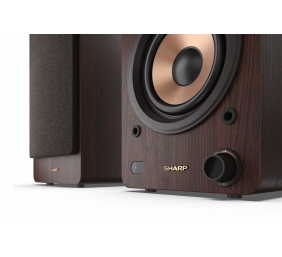 Sharp CP-SS30 Bookshelf Speakers, Brown | Sharp | Speakers | CP-SS30(BR) Bookshelf | 60 W | Bluetooth | Brown | Wireless connection