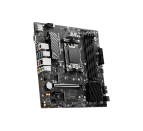 MSI | PRO B650M-P | Processor family AMD | Processor socket AM5 | DDR5 | Memory slots 4 | Supported hard disk drive interfaces 	SATA, M.2 | Number of SATA connectors 4 | Chipset AMD B650 | mATX
