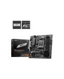 MSI | PRO B650M-P | Processor family AMD | Processor socket AM5 | DDR5 | Memory slots 4 | Supported hard disk drive interfaces 	SATA, M.2 | Number of SATA connectors 4 | Chipset AMD B650 | mATX
