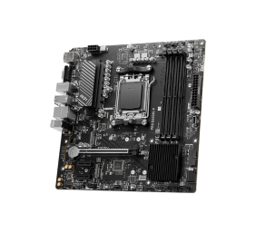 MSI | PRO B650M-P | Processor family AMD | Processor socket AM5 | DDR5 | Memory slots 4 | Supported hard disk drive interfaces 	SATA, M.2 | Number of SATA connectors 4 | Chipset AMD B650 | mATX