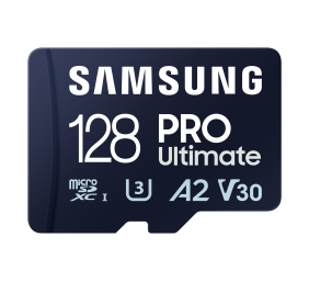 Samsung | MicroSD Card | PRO Ultimate | 128 GB | microSDXC Memory Card | Flash memory class U3, V30, A2 | SD adapter