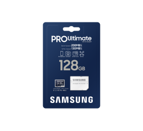 Samsung | MicroSD Card | PRO Ultimate | 128 GB | microSDXC Memory Card | Flash memory class U3, V30, A2 | SD adapter