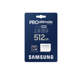 Samsung | MicroSD Card | PRO Ultimate | 512 GB | microSDXC Memory Card | Flash memory class U3, V30, A2 | SD adapter