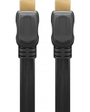 Goobay | High Speed HDMI Flat Cable with Ethernet | Black | HDMI male (type A) | HDMI (type A) | HDMI to HDMI | 2 m