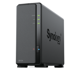 Synology | Tower NAS | DS124 | up to 1 HDD/SSD | Realtek | RTD1619B | Processor frequency 1.7 GHz | 1 GB | DDR4