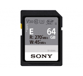 Sony | UHS-II Memory Card | SF-E SDXC Class10 | 64 GB | SDXC Memory Card | Flash memory class U3, V30